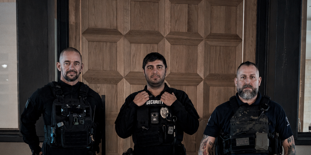 Valcor security officers on post