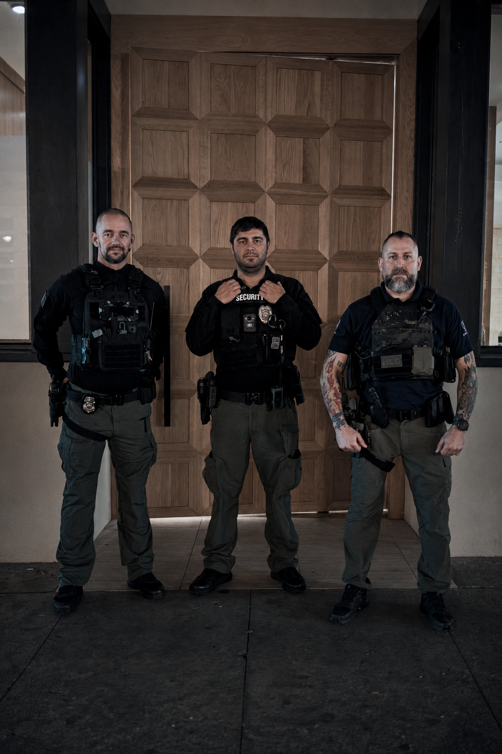 Valcor security team on post